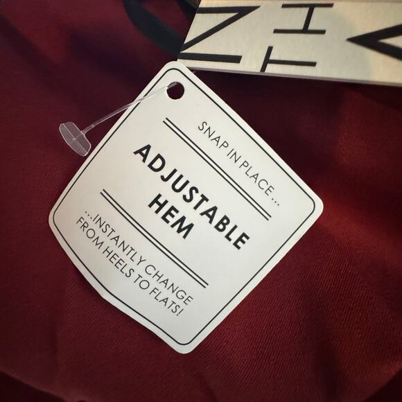 41 Hawthorn Adjustable Hem Pants Merlot Red NWT Women’s Size 4 Regular Fit - Picture 7 of 10